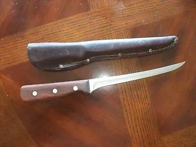 $99.95 • Buy Vintage Chicago Cutlery Knife- 78s - Filet Knife / Sheath