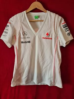 Vodafone McLaren Mercedes Hugo Boss Team Issue Womens T-Shirt Large F1  • $30.83