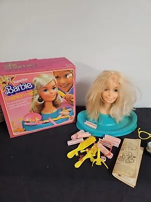 Vintage 1976 Superstar Barbie Fashion Face Styling Head W/Orig. Box Accessories • $40
