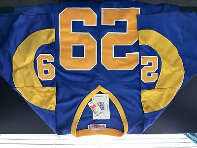 Eric Dickerson Los Angeles Rams Sewn Mitchell Ness Statistic Jersey Size 54 • $16.39