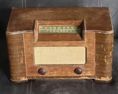 Vintage Crosley Model 56TV0 Wood Cabinet Table Model Tube Radio C. 1946 • $90