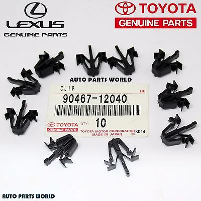 Genuine Oem Toyota 4runner Rav4 Tacoma Pickup Grille Clip Retainers Set Of 10 • $14.70