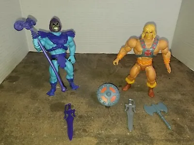 Super7 Masters Of The Universe He-Man & Skeletor 5.5  Action Figures W Rev Heads • $30