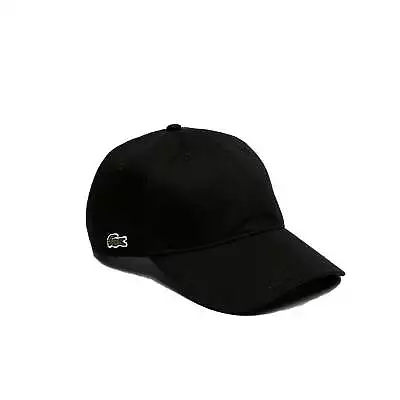 Side Croc Cotton Cap In Black By Lacoste • $59.99