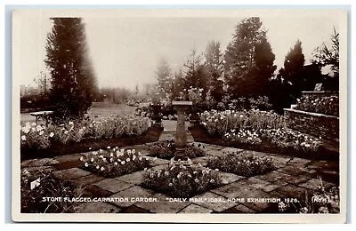 Postcard Stone Flagged Carnation Garden Daily Mail Ideal Home Exhibition 1926 • £4.35