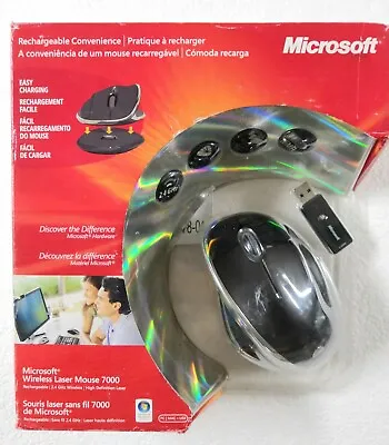 Microsoft 2.4GHz Wireless Rechargeable Laser Mouse 7000 Black • $233.99