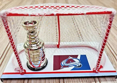 Colorado Avalanche NHL Stanley Cup Hockey Goalie Net Mini Replica Championship • $23.69