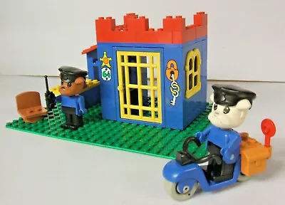 Lego Fabuland 3664 Police Station Jail 2 Figures Motorcycle Stickers • £25.96
