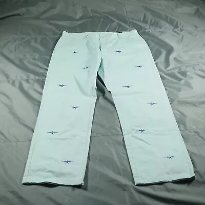 Vineyard Vines Pants Mens 36x32 Blue Club Trousers Planes Embroidered Casual • $28.99