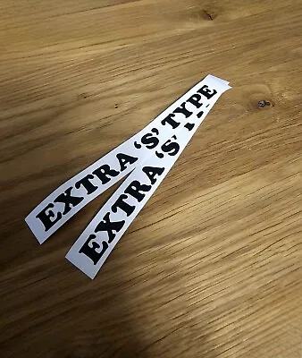 2x Extra S Type Decal. Lambretta Mod Scooter Af Rayspeed Sticker Vespa Trojan  • £4.49