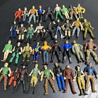 Action Figures Assorted Lot Of 36 - Movie Rock Hook Pirate Military Vintage Toy • $39.99