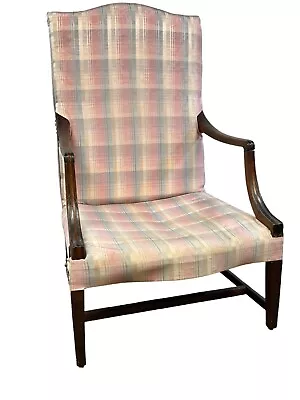 1790 S Federal Mahogany Lolling Chair Fireside Hepplewhite Period 18th Century • $450