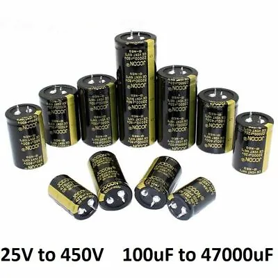 £2.29 • Buy 100uF-47000uF 25V-450V Range Of Radial Aluminium Electrolytic Capacitors 105°C