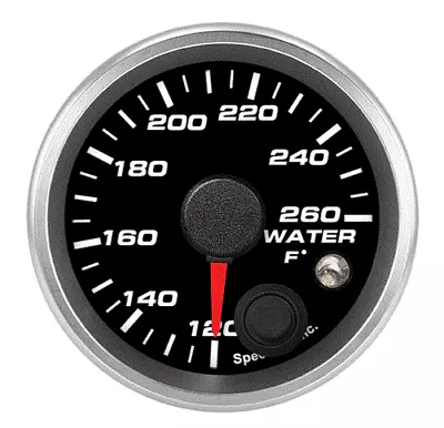 Speedhut 2-1/16  Water Temp Gauge 120-260F (w/ Warning) • $159.56