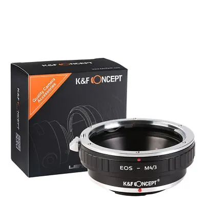 K&F Concept Lens Adapter Canon EOS EF-S Mount To Micro 4/3 M4/3 Mount Panasonic • $22.49