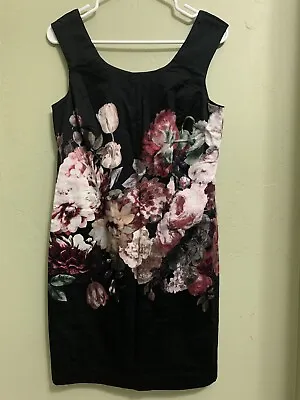 Vivienne Tam Women’s Size 8 Petite Black Floral Dress • $15