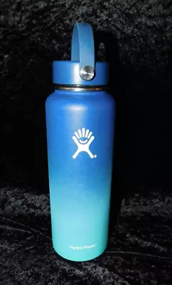 Hydro Flask 40oz Wide Mouth With Flex Cap Blue Small Nick • $12.79