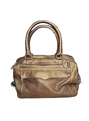 Rebecca Minkoff MAB Satchel Bag - Shimmery Golden Brown • $55
