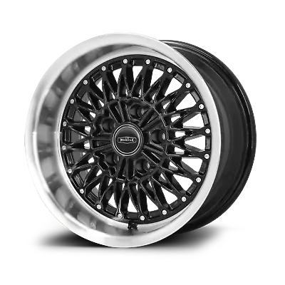 15x8 CTM Muscle SPIDER Wheels PCD:5x108 ET:10 Gloss Black Machined Lip Rims • $398