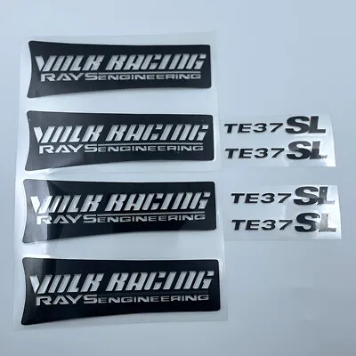 New JDM Black RAYS VOLK Racing TE37SL Wheel 17 18 19 Inch Sticker Decal Drift • $18.20