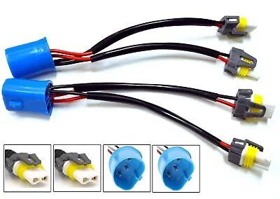 Conversion Wire 9004 HB1 TO 9005 9006 Two Harness Head Light Adapter Plug Play • $13.78
