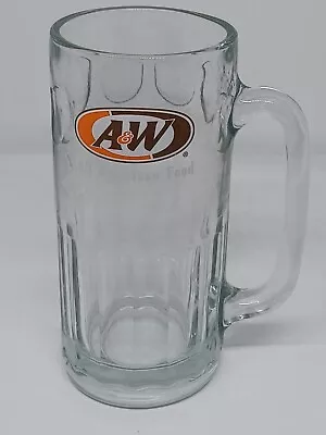 VTG A&W AW Root Beer All American Food Heavy Glass Root Beer Mug 7 Inches Tall • $12.34