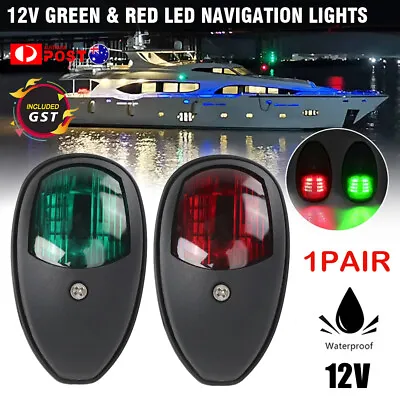 2x LED Navigation Lights Nav Lamp Side Mount Port Starboard Marine Yacht Boat • $20.24