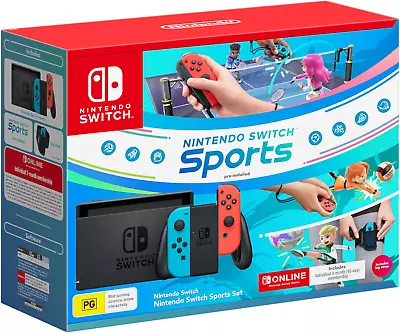 Nintendo Switch Console (Neon Blue/Neon Red) Nintendo Switch Sports Set • $574.04