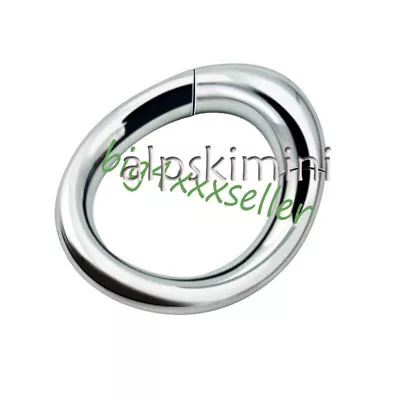 Stainless Steel Magnetic Lock Rings Heavy Male Metal Ball Stretcher Delay Men • $18.36