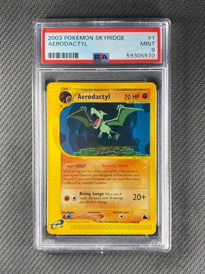 $1.25 • Buy Pokemon Card PSA 9 Mint Aerodactyl Skyridge 2003 Non Holo 1/144