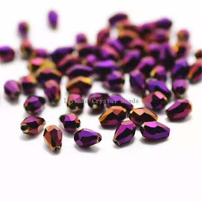 Teardrop Beads Crystal Beads Waterdrop Beads 3x5mm 4x6mm 5x7mm For DIY Glass • $1.99