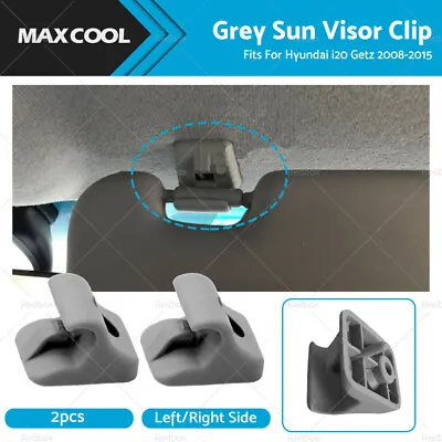 $14.95 • Buy 2x Sun Visor Clip Left /Right Side For Hyundai I20 Getz 2008-2015 Visor Clip