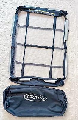 Graco Pack N Play Playpen Clip On Mesh Bassinet Insert & Poles & Case • $47.99