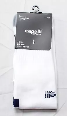 Capelli Sport Unisex Adult's CS II Match Soccer Socks TS8 White Large NWT • $11.99