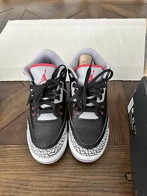 $145 • Buy Jordan 3 Retro OG Black Cement 2018 Authentic Size 5.5 Y