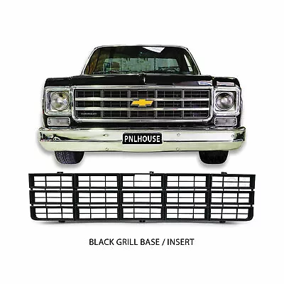 Grill Insert BLACK Fits Chevrolet C10 C20 C30 Ute 1973 - 1980 Chevy Pickup • $124.30