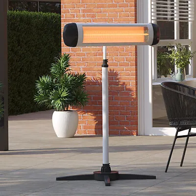 £19.99 • Buy Adjustable Patio Heater Outdoor Standing 3KW Electric Infrared Heater W/ Remote