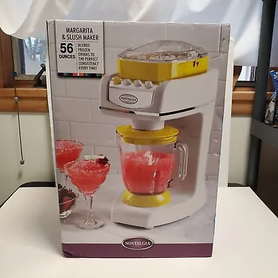 New Yellow Nostalgia Margarita Maker/Slushy Machine Shaved Ice - Smoothie 56 Oz • $62.99