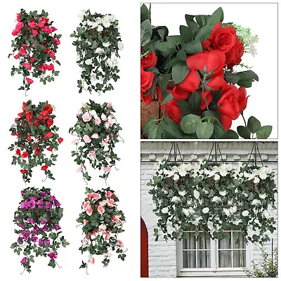 Artificial Hanging Vine Ivy Trailing Leaf Fake Foliage Home Decor Flower Garland • £6.59