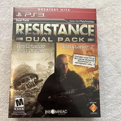 Resistance Dual Pack (Sony PlayStation 3) Brand New Sealed Greatest Hits PS3 • $39.99