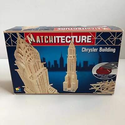 Matchitecture Wood Model Chrysler Building Kit Construction Bojeux Matchstick • $23.99