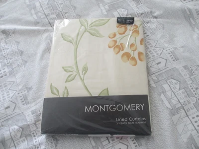 £20 • Buy Montgomery Ready Made Pencil Pleat Lined Curtains 46ins Wide, 54ins Drop