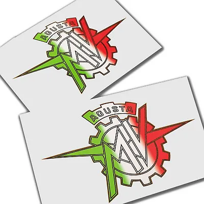 MV Agusta Corse F3 F4 Motorcycle Decals Italian Colours Design X 2 Pieces. Small • $7.20
