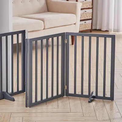 3/4 Panel Baby Safety Fence Room Divider Metal Fire Gate Pet Dog Cat Fireplace • £39.95