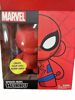 Kidrobot Marvel 6.5” Munny Spider-Man Figure Do It Yourself Super Hero Vinyl New • $24.99