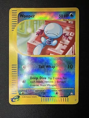 Wooper - 66/147 - Uncommon - Reverse Holo LP Pokemon G2 - Aquapolis • $18