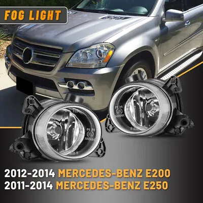 Pair Fog Lights For 2010-2011 MERCEDES-BENZ GL350 GL450 GL500 GL550 Bumper Lamp • $37.29