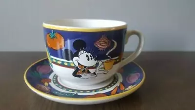 Disney Minnie Mouse Veggie Border Soup Mug With Saucer Large Tea Cup Mug • £16.40