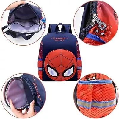 Marvel Spider Man Backpack School Bag Travel Shoulder Rucksack Kids Boy Girl • £11