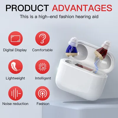 New Hearing Aids Digital Rechargeable Hearing Aids Intelligent Noise Reduction • $139.48